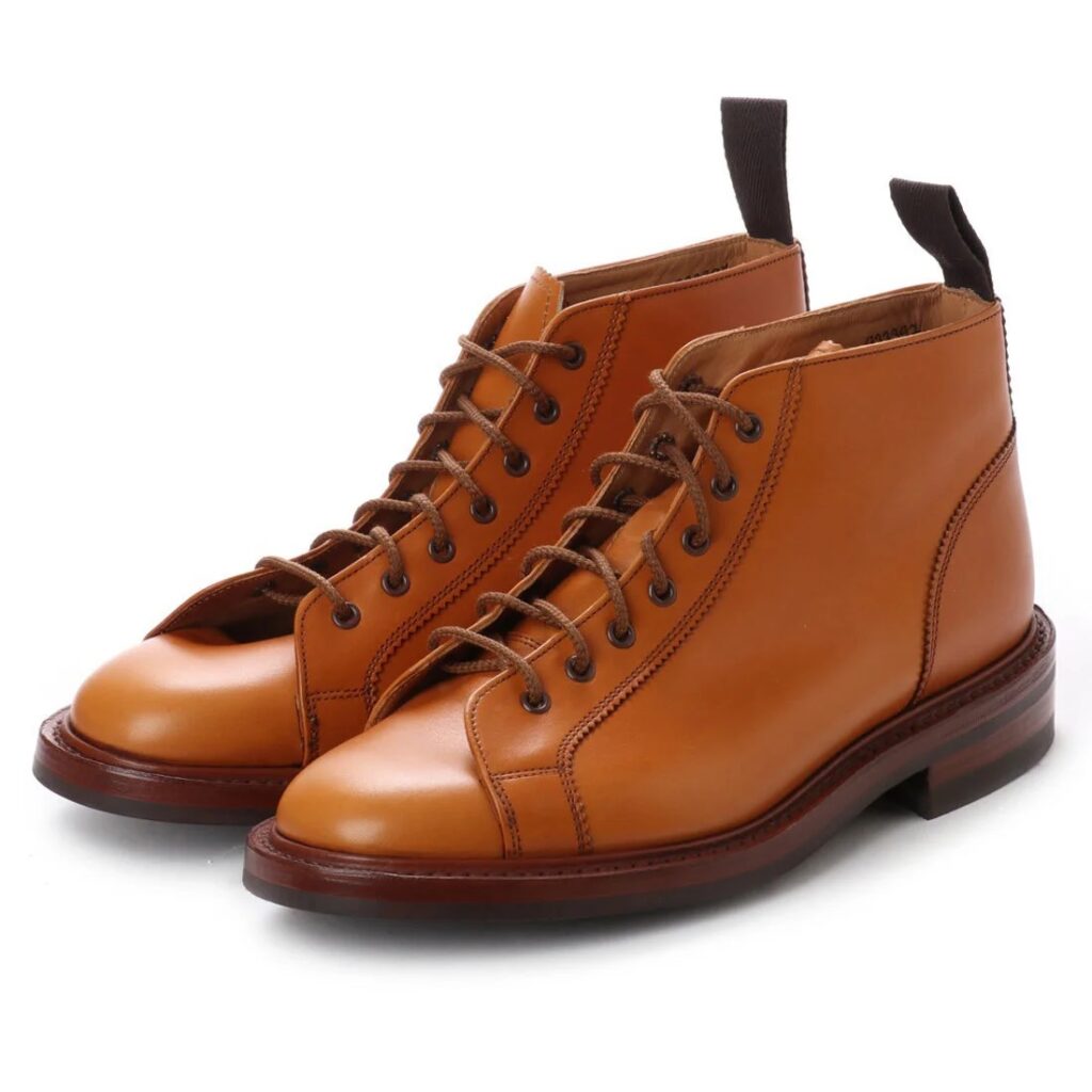 ナナミカ トリッカーズ グレインレザー モンキーブーツ UK8.5 革靴
